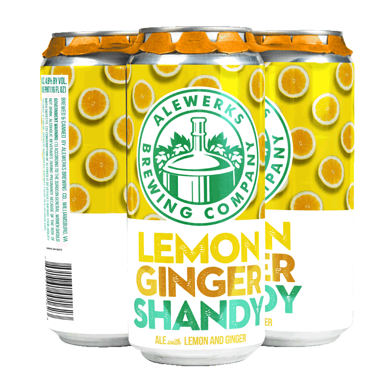 lemon ginger shandy 4-pack