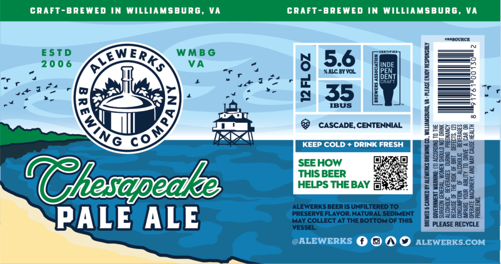 Chesapeake Pale Ale label