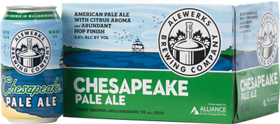 Chesapeake Pale Ale six pack carton