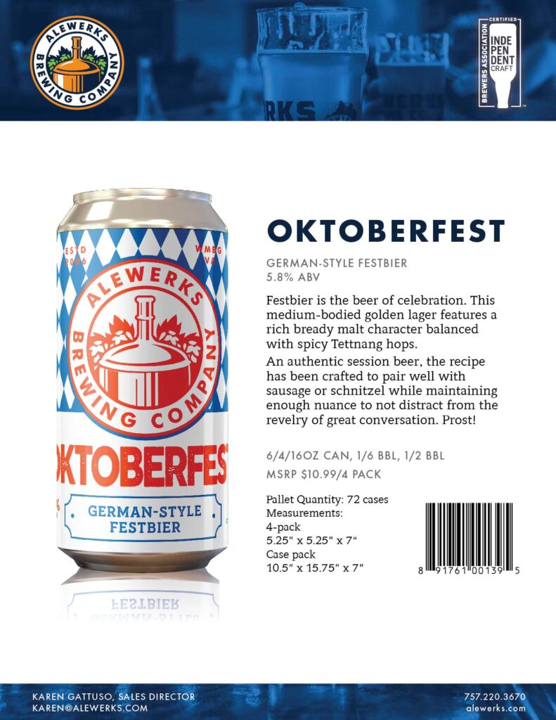 Oktoberfest sell sheet