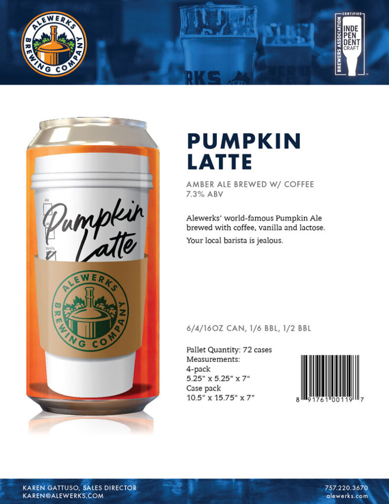 Pumpkin Latte sell sheet