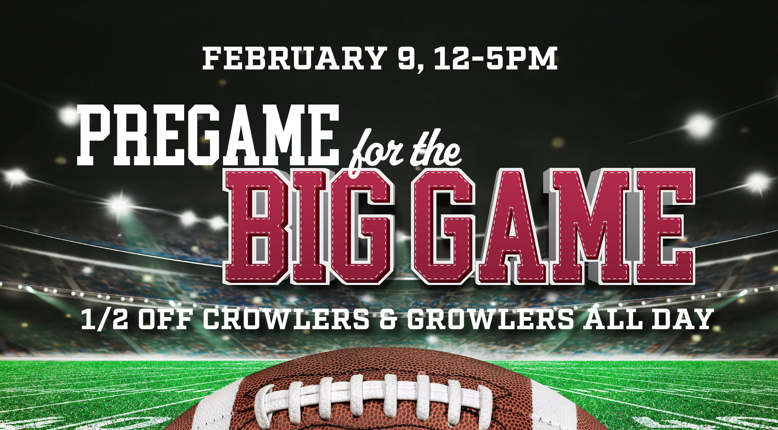 Pregame for the Big Game promo FB Event Cover