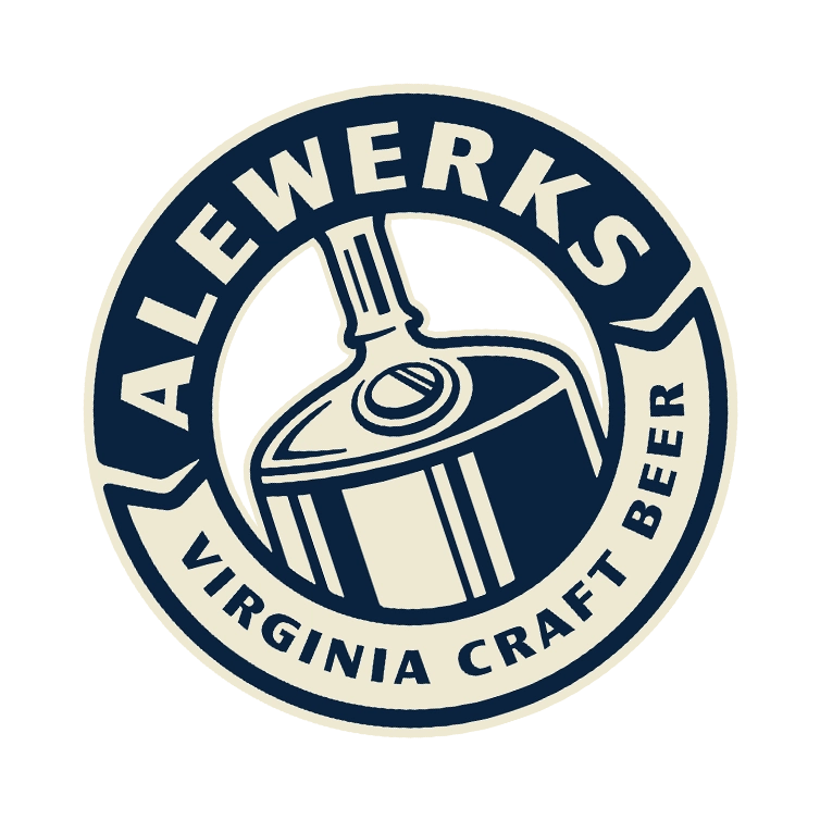 Alewerks logo light angled